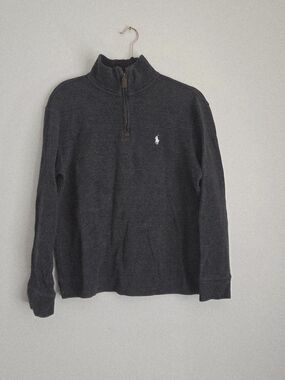 Ralph Lauren Charcoal Half-Zip Sweater